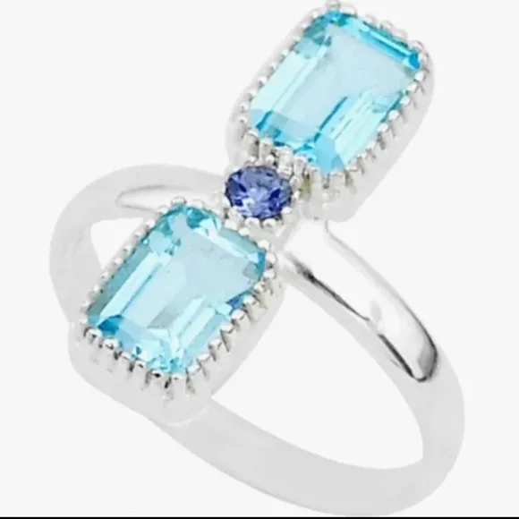 Topaz & Iolite Ring - Picture 2 of 9